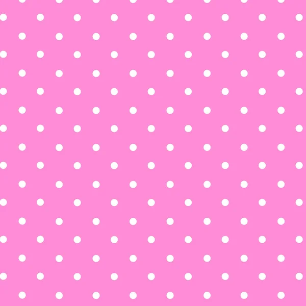 Motif Pois Blancs Sur Fond Rose — Photo