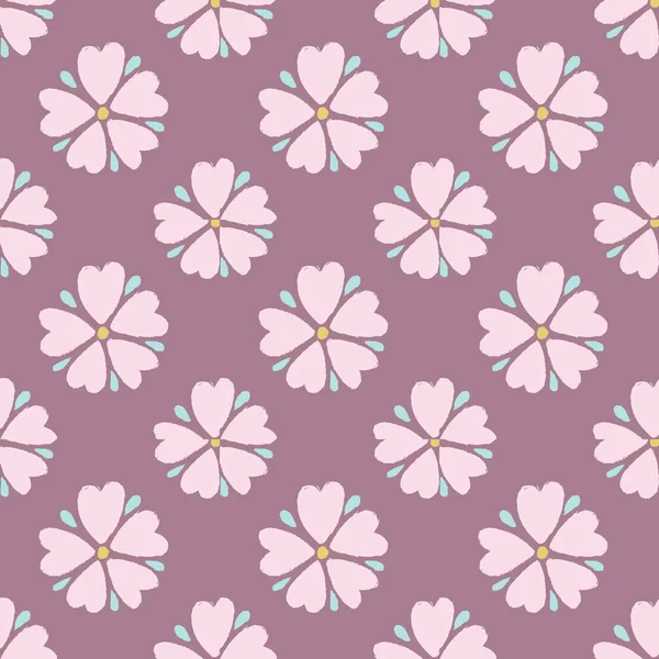 赤面の背景に花のヴィンテージシームレスパターン 包装紙 スクラップブッキングのパターン — ストック写真