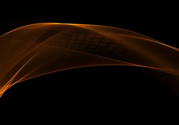 Абстрактные Фоновые Волны Черный Оранжевый Желтый Фон Обоев Визитной Карточки — стоковое фото