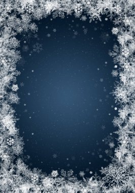 Kar zemini. Dağınık taneli mavi Noel karı. Kar yağarken kış konsepti. Tatil dokusu ve beyaz kar taneleri.