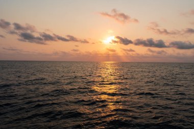 gemi veya gemi güzel deniz manzarası. Açık deniz