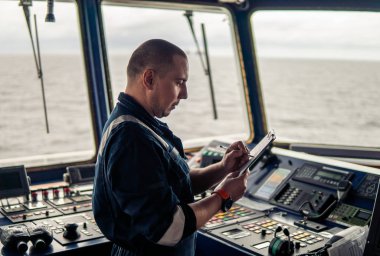 Deniz seyir memuru veya gezinti nöbet Şef dostum