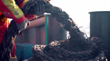 Gemi veya gemi güvertesinde denizci AB veya Loban