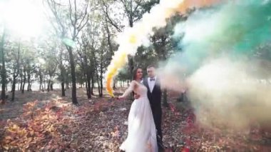 Romantik düğün anı, Loving yeni çift açık.