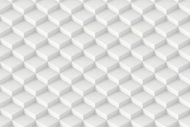 Beyaz kare arka plan. 3D render arka plan