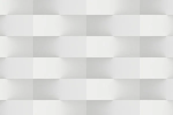 白色几何抽象背景 渲染背景 — 图库照片