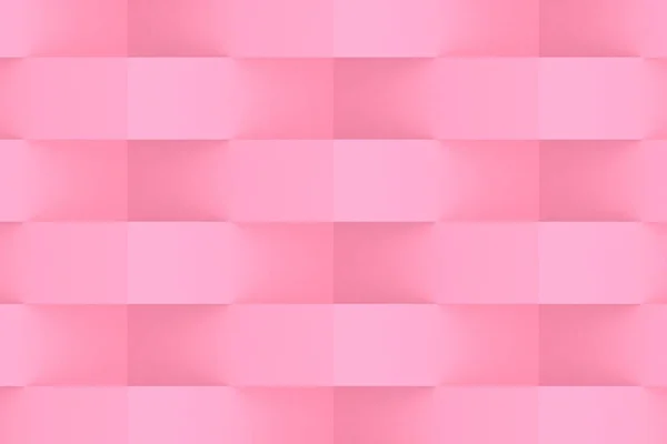 粉红色几何抽象背景 渲染背景 — 图库照片
