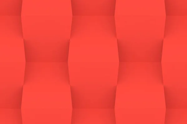 Sfondo Astratto Geometrico Rosso Sfondo Rendering — Foto Stock