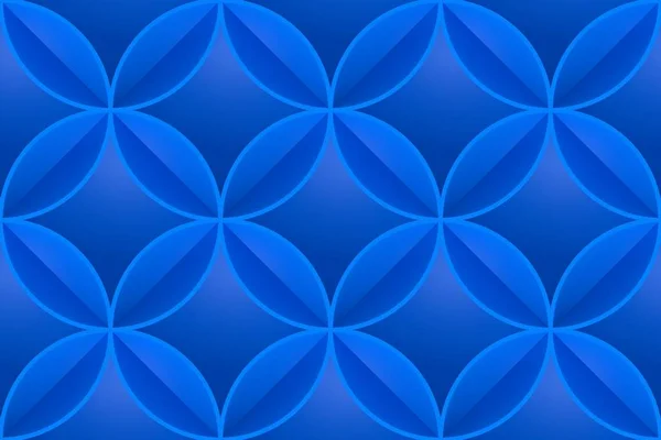 Blue Sphere Abstract Background. ircle Seamless Background. 3D Render Background