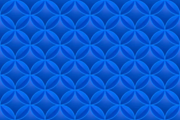 蓝色球体抽象背景 无缝的背景 渲染背景 — 图库照片