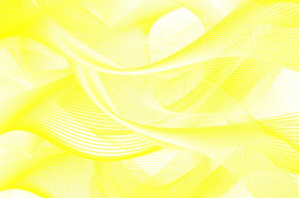 Líneas Onda Abstractas Amarillo Blanco Patrón Vectorial — Archivo Imágenes Vectoriales