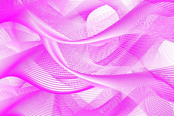 Абстрактные Линии Волн Фиолетовый Белый Векторный Рисунок — стоковый вектор