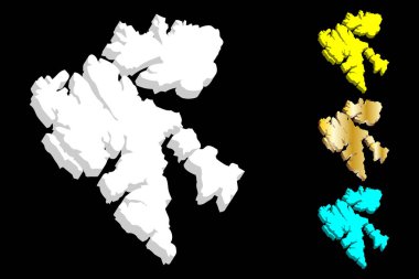 Svalbard 3D Haritası