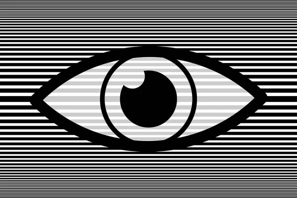 Fondo Abstracto Del Ojo Patrón Vectorial Negro Gris Blanco — Vector de stock