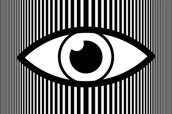 Fondo Abstracto Del Ojo Patrón Vectorial Blanco Negro — Archivo Imágenes Vectoriales