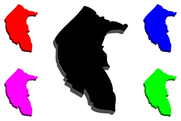 Mapa Del Territorio Capital Australiana Estados Territorios Australianos Act Territorio — Vector de stock