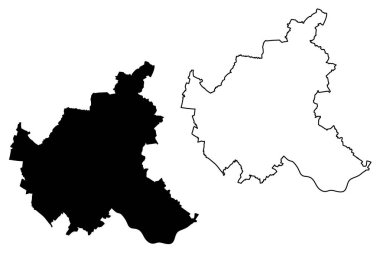 Hamburg (Federal Almanya, Almanya'nın) harita vektör çizim, karalama taslak serbest ve Hansa Hamburg şehir haritası