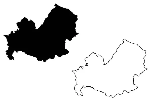 Molise Região Autónoma Itália Mapa Ilustração Vetorial Esboço Rabiscos Molise —  Vetores de Stock