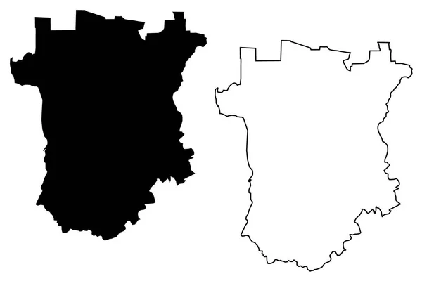 チェチェン ロシア ロシア連邦の科目 ロシアの共和国 地図ベクトル図 フリーハンド スケッチ チェチェン共和国地図 — ストックベクタ