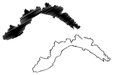 Liguria harita vektörü