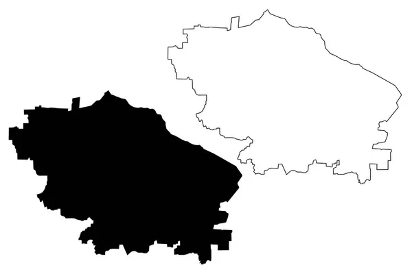 スタヴロポリ地方 ロシア ロシア連邦の科目 ロシアの地方 地図ベクトル図 フリーハンド スケッチ スタヴロポリ地方マップ — ストックベクタ