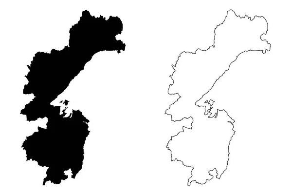 Khabarovsk Krai Rússia Assuntos Federação Russa Krais Rússia Mapa Ilustração — Vetor de Stock