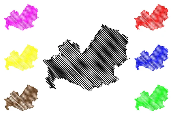 Molise Região Autónoma Itália Mapa Ilustração Vetorial Esboço Rabiscos Molise —  Vetores de Stock