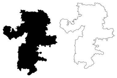 Çelyabinsk Oblastı (Rusya, Rusya Federasyonu konular, Rusya'nın oblastları) harita vektör çizim, karalama taslak Çelyabinsk Oblastı harita