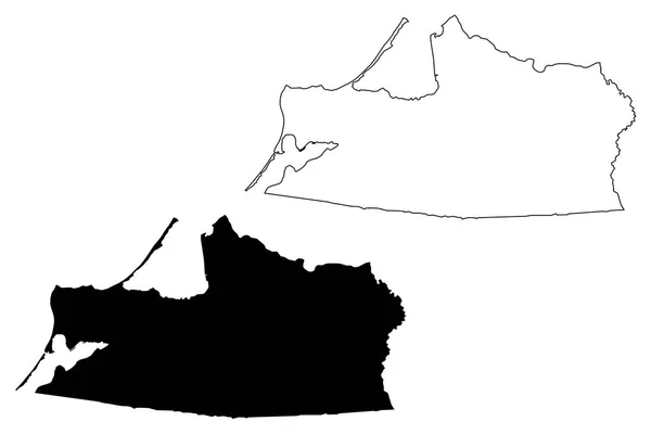 Kaliningradské Oblasti Rusko Subjektů Ruské Federace Oblasti Ruské Federace Mapa — Stockový vektor