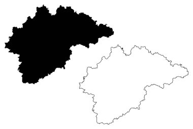 Novgorod Oblast (Rusya, Rusya Federasyonu konular, Rusya'nın oblastları) harita vektör çizim, karalama taslak Novgorod Oblast harita