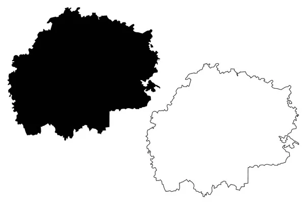 Oblast Ryazan Russie Sujets Fédération Russie Oblasts Russie Illustration Vectorielle — Image vectorielle