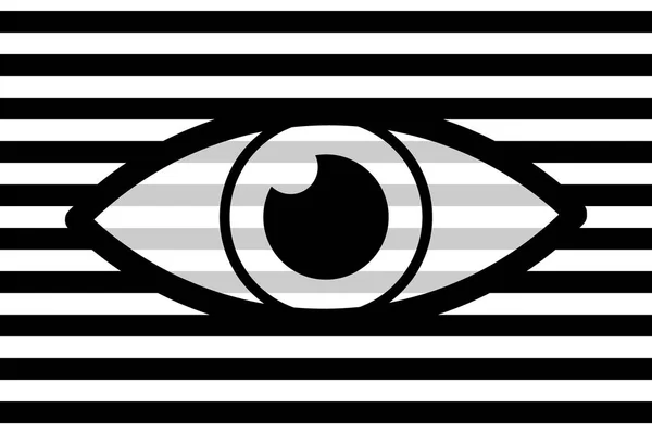 Fondo Abstracto Del Ojo Patrón Vectorial Negro Gris Blanco — Archivo Imágenes Vectoriales