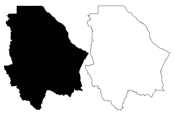 Chihuahua Estado Estados Unidos Mexicanos México República Federal Mapa Ilustração —  Vetores de Stock