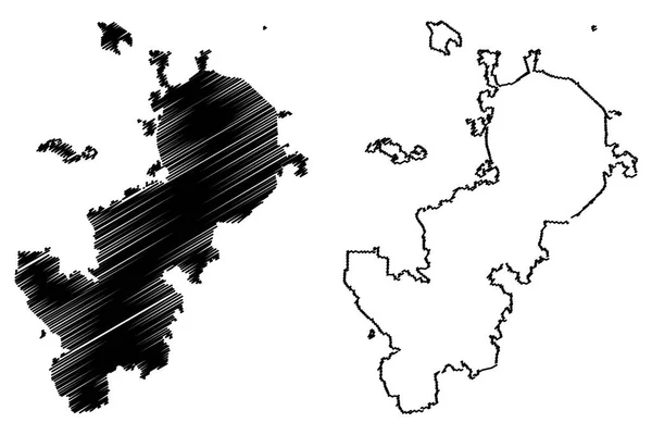 Moscovo Rússia Assuntos Federação Russa Cidades Federais Rússia Mapa Ilustração — Vetor de Stock