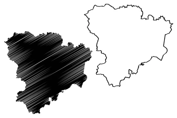 Oblast Volgogrado Rússia Assuntos Federação Russa Oblastos Rússia Mapa Ilustração — Vetor de Stock