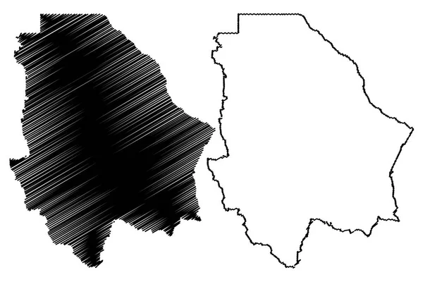 Čivava Stát Spojených Států Mexických Mexiko Federální Republika Mapa Vektorové — Stockový vektor