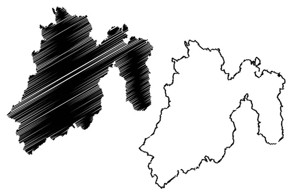 Meksyk Meksykańskie Stany Zjednoczone Meksyk Federalna Republika Edomex Mapa Wektorowa — Wektor stockowy