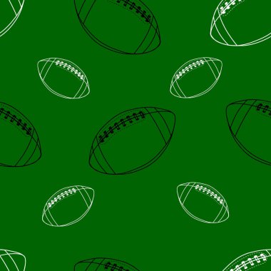 Amerikan futbolu topu seamless modeli, Rugby topu arka plan,