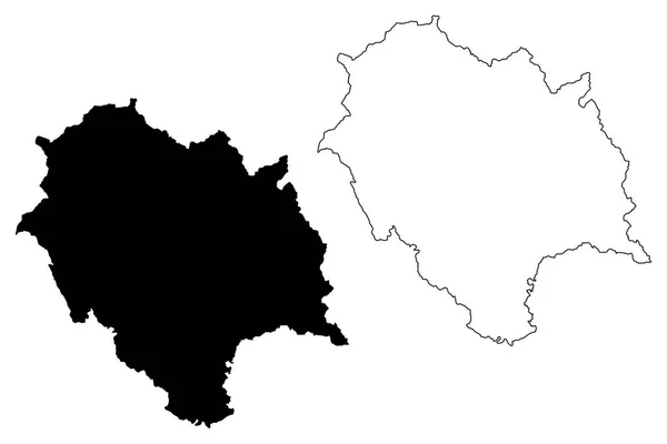 Himachal Pradesh États Territoires Union Inde États Fédérés République Inde — Image vectorielle