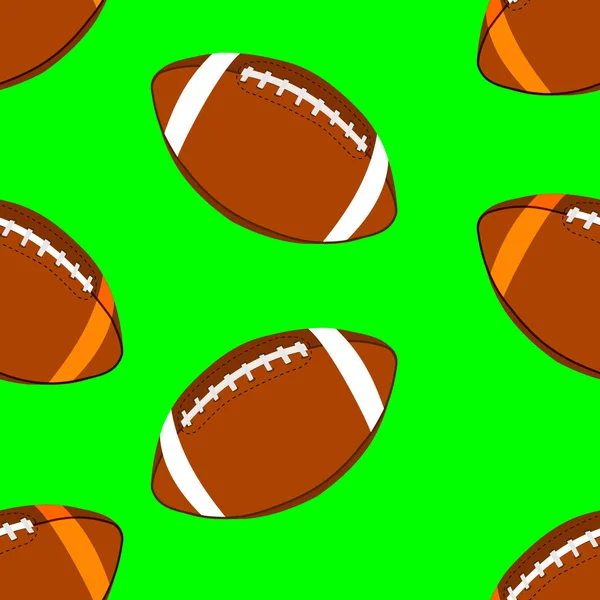 Αμερικανικό Ποδόσφαιρο Μπάλα Χωρίς Ραφή Πρότυπο Ράγκμπι Μπάλα Φόντο — Διανυσματικό Αρχείο