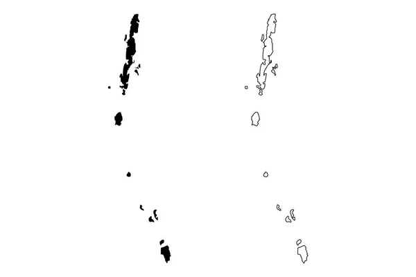 เกาะอ นดาม นและน โคบาร ฐและด นแดนสหภาพอ นเด ฐสหพ นธร สาธารณร — ภาพเวกเตอร์สต็อก