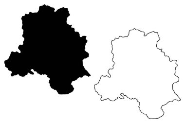 Delhi (Birleşik Devletleri ve Hindistan, Federe devletler, Republic of India birlik bölgeleri) harita vektör çizim, karalama taslak Ulusal sermaye bölge Delhi (Nct) harita
