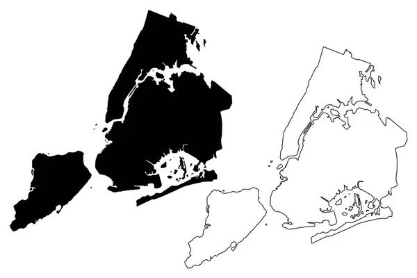New York City Сша Соединенные Штаты Америки Нью Йорк Нью — стоковый вектор