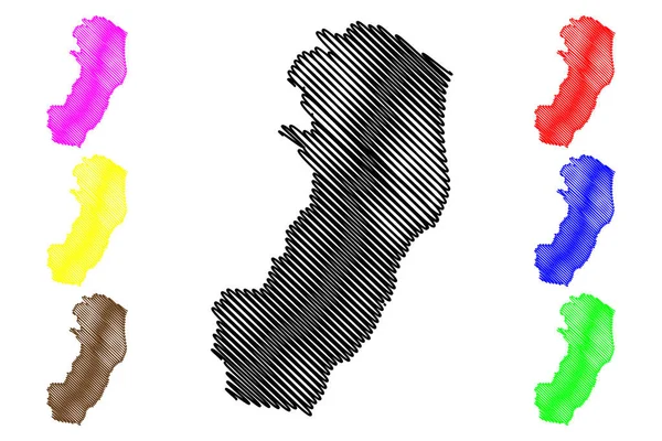 Espirito Santo Região Brasil Estado Federado República Federativa Brasil Mapa — Vetor de Stock