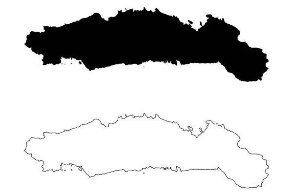 Gorontalo Suddivisioni Dell Indonesia Province Dell Indonesia Mappa Vettoriale Illustrazione — Vettoriale Stock