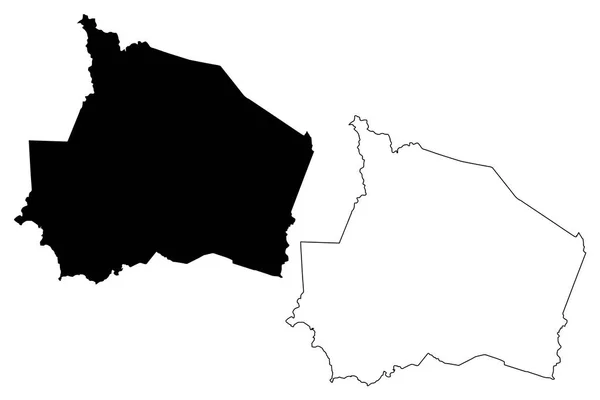 ヌグリ スンビラン州 州とマレーシア マレーシア連邦の連邦地域 ベクトル図 フリーハンド スケッチ ヌグリ スンビラン Darul — ストックベクタ