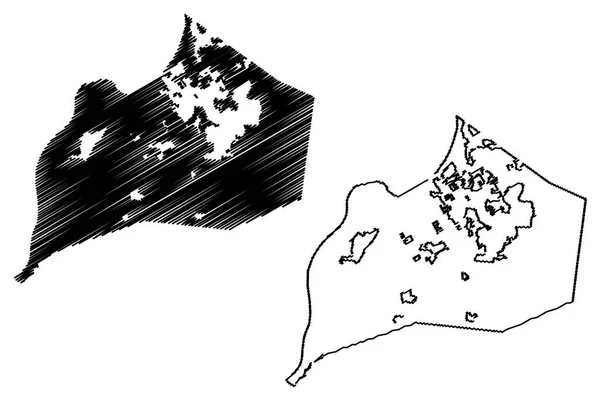 ルイビル市 アメリカ合衆国 アメリカ合衆国の都市米国市 地図ベクトル図 フリーハンド スケッチ ルイビル市地図 — ストックベクタ