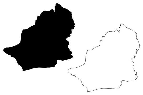 Kars Províncias República Turquia Mapa Ilustração Vetorial Esboço Rabiscos Kars —  Vetores de Stock