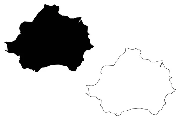 Kutahya Províncias República Turquia Mapa Ilustração Vetorial Rabisco Esboço Kutahya —  Vetores de Stock