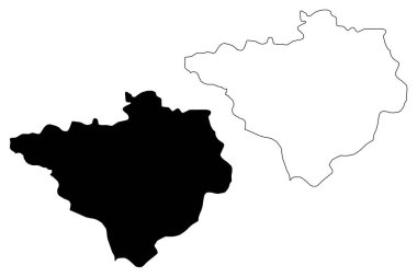 Yozgat (il Türkiye Cumhuriyeti) harita vektör çizim, karalama kroki Yozgat ili harita